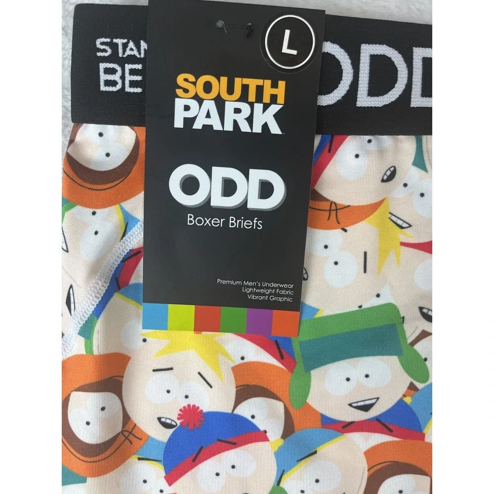 STAND OUT BE ODD Men's Boxers Large South Park ODD Briefs Multi-Color Underwear